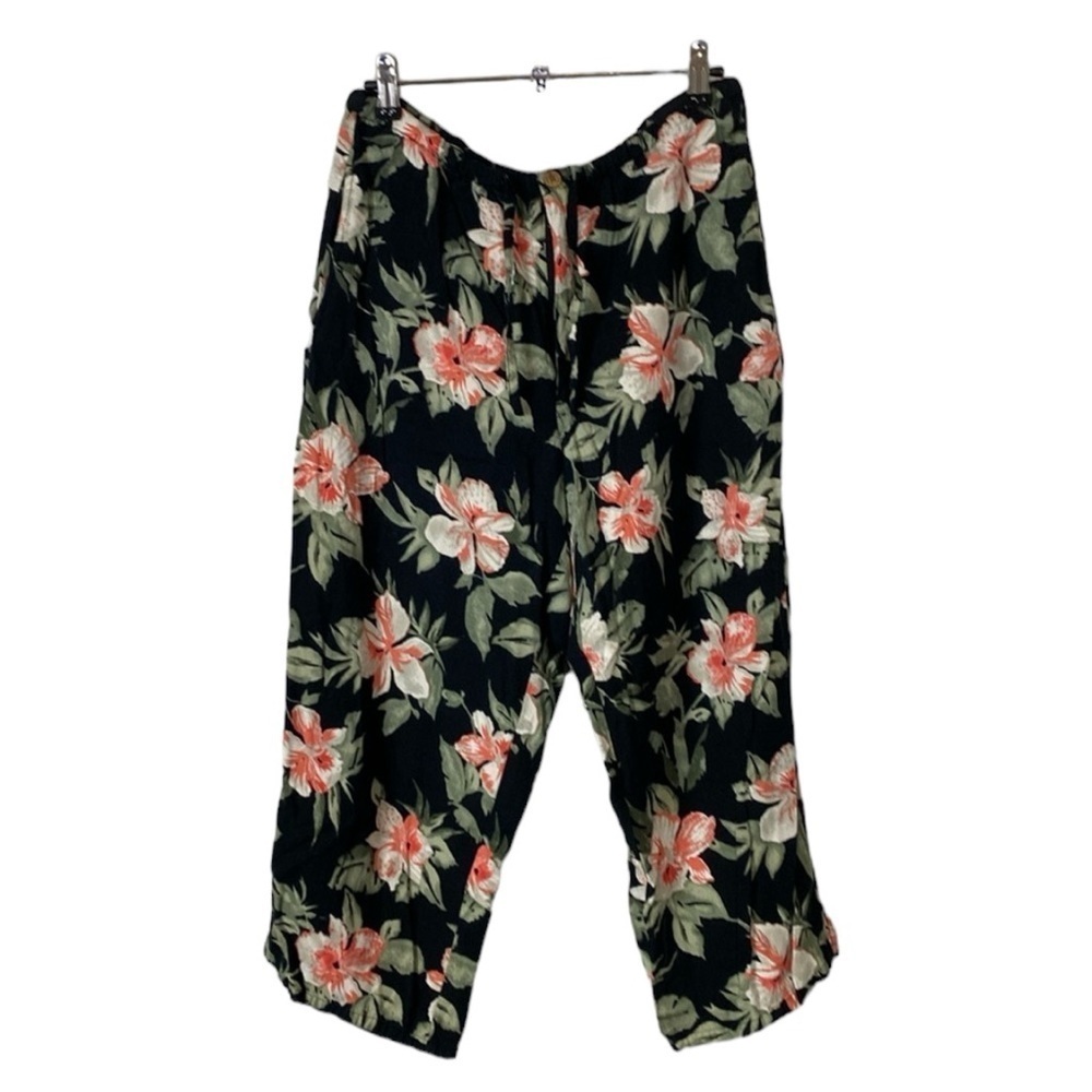 Vintage tropical floral pants